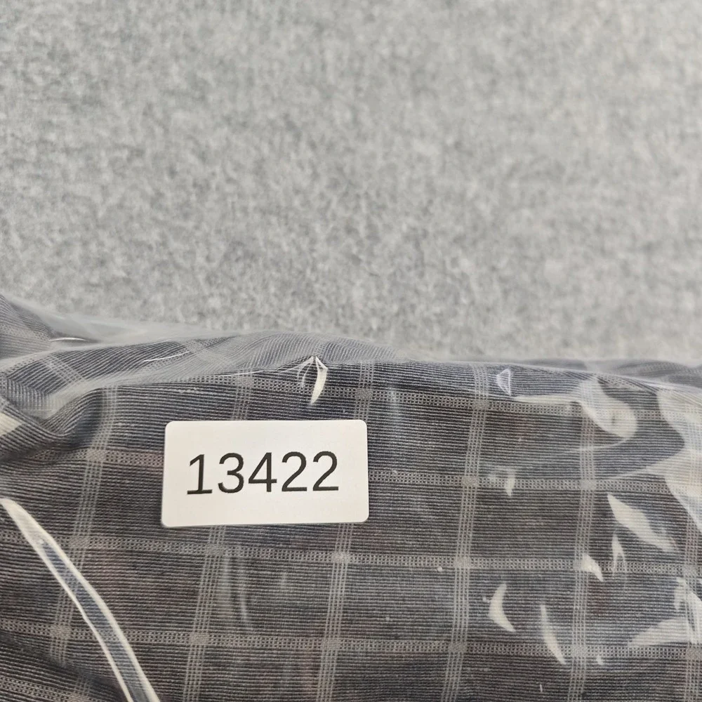 Banana Republic Pants Mens 36x30 Gray Windowpane Plaid Linen Blend Slim Fit